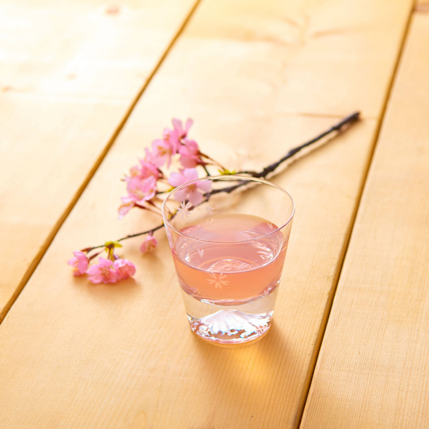 富士山グラス|桜切子ロックグラス|田島硝子|TAJIMA GLASS| 公式オンラインショップ